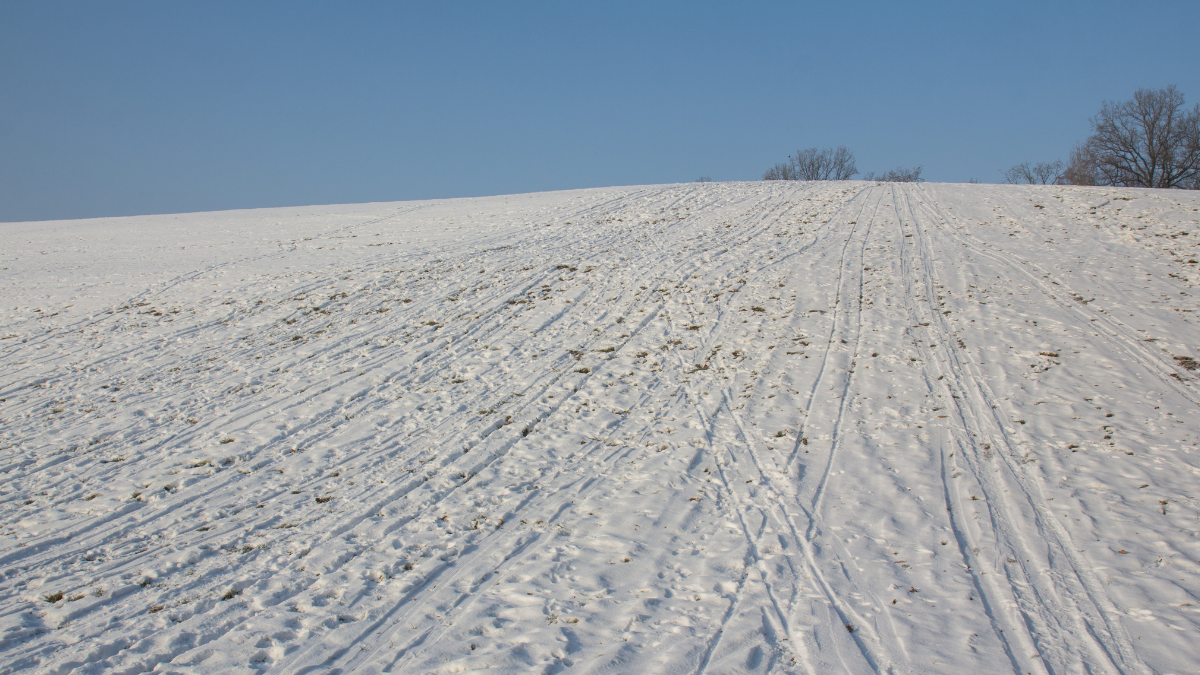 Sledding slope in South Korea