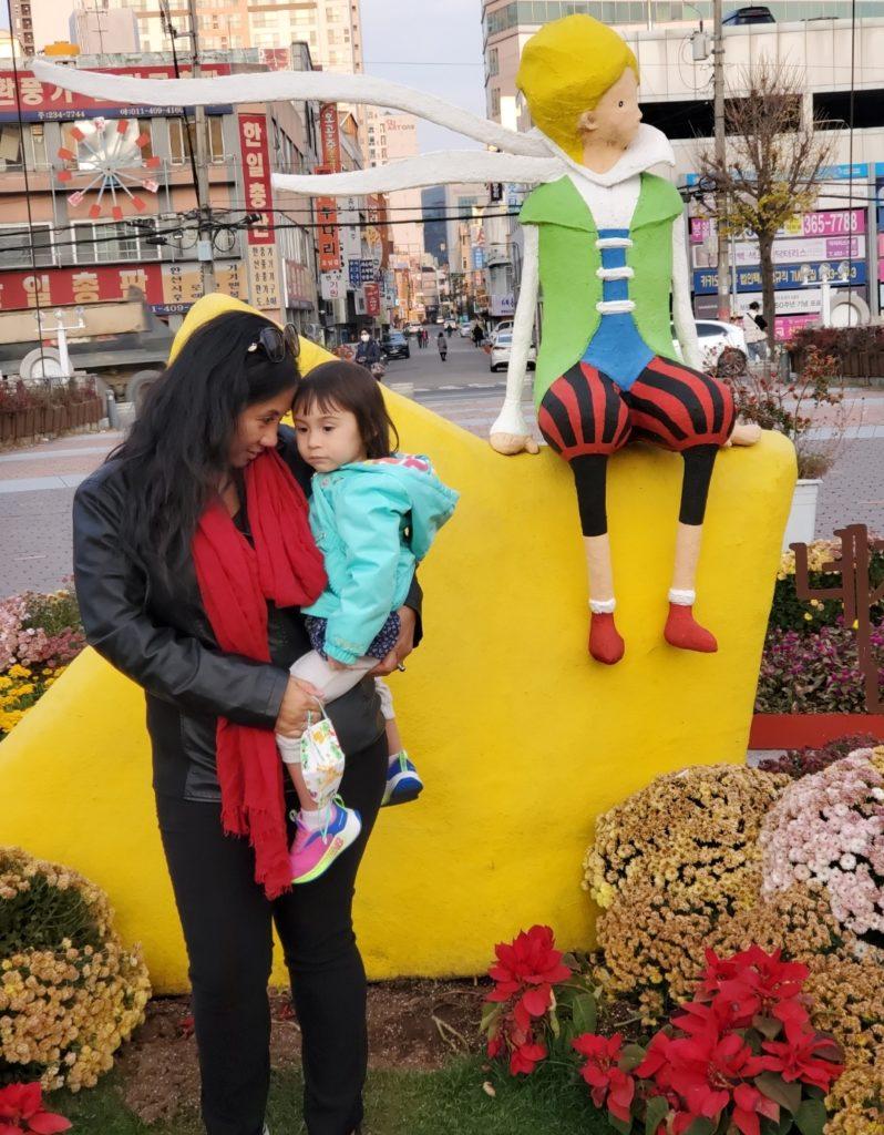 Little Prince at Gwangjucheon Stream Walk in Gwangju South Korea