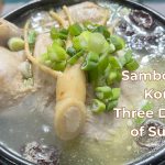 Illustration representing Sambok, Korea's Dog Days of Summer, one of the hottest periods of the year.