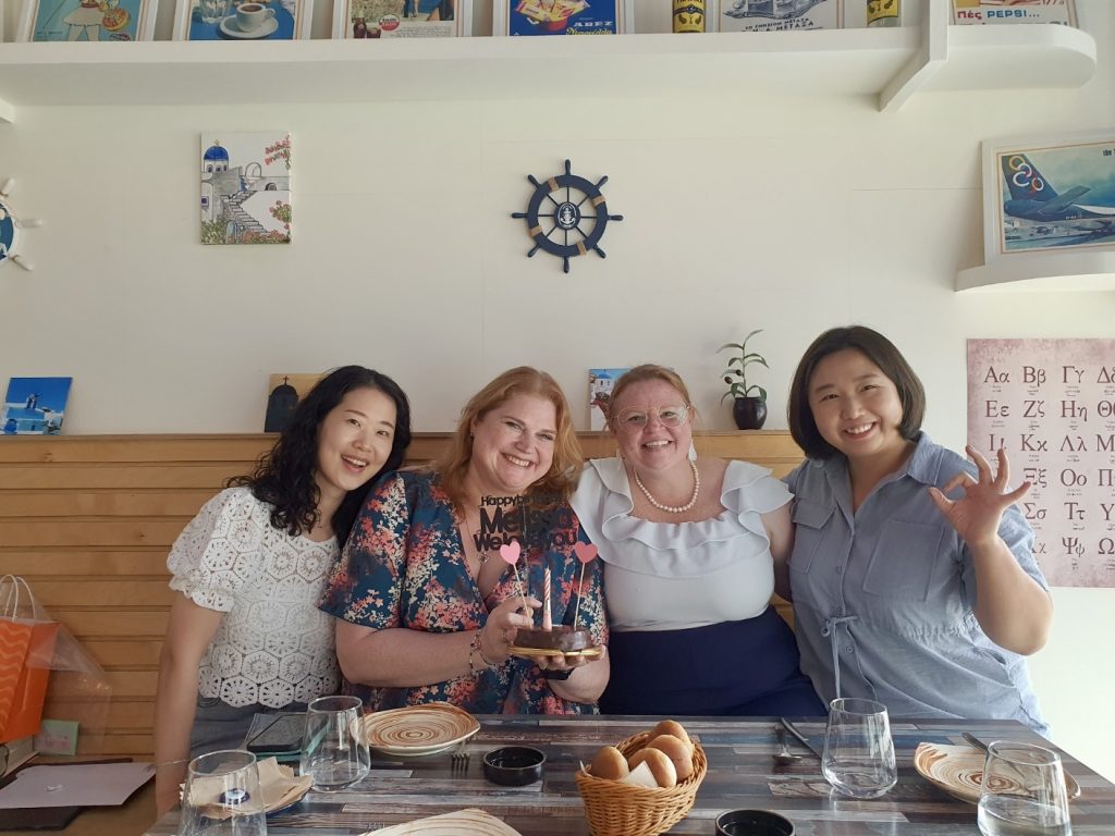 friends at Little Greece